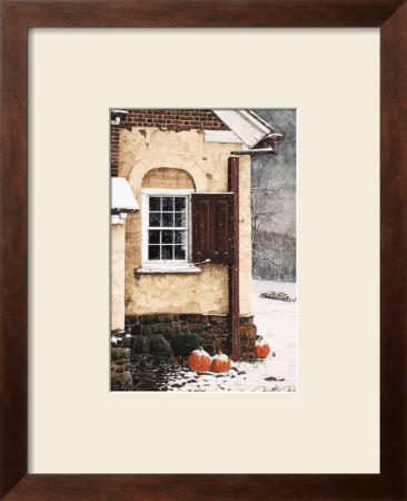 Pumpkins In The Snow by David Doss Pricing Limited Edition Print image