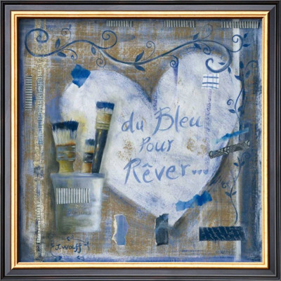 Coeur Bleu Pour Rever by Joëlle Wolff Pricing Limited Edition Print image