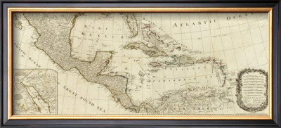New Map Of North America, With The West India Islands (Southern Section), C.1786 by Thomas Pownall Pricing Limited Edition Print image