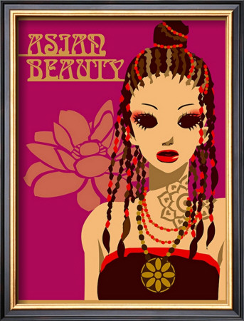 Asian Beauty At Party by Noriko Sakura Pricing Limited Edition Print image