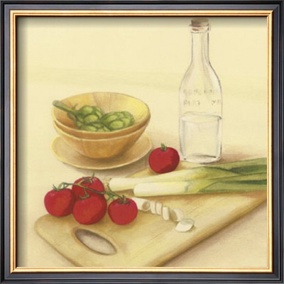 Cutting Board With Tomatoes And Onions by David Col Pricing Limited Edition Print image