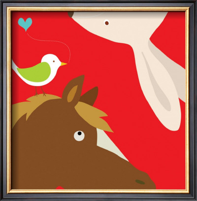Farm Group: Rabbit And Horse by Yuko Lau Pricing Limited Edition Print image