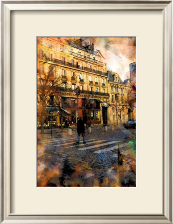 St. Germain Cross Walk, Paris, France by Nicolas Hugo Pricing Limited Edition Print image