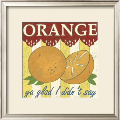 Orange Ya Glad by Chariklia Zarris Pricing Limited Edition Print image