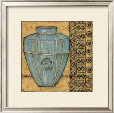Square Cerulean Pottery Ii by Chariklia Zarris Pricing Limited Edition Print image