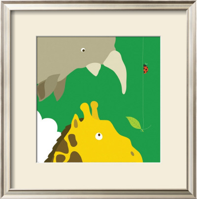 Safari Group: Giraffe And Rhino by Yuko Lau Pricing Limited Edition Print image