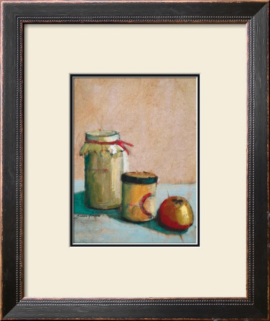 Jars With Apple On A Shelf by Lluisa Garcia-Muro Pricing Limited Edition Print image