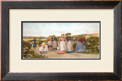 The Berry Pickers by Jennie Augusta Brownscombe Pricing Limited Edition Print image