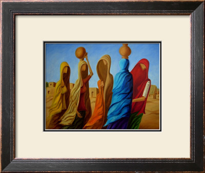 Thar Village Girls by Sukhpal Grewal Pricing Limited Edition Print image