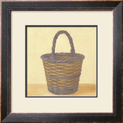 Blue And Brown Basket by Mar Alonso Pricing Limited Edition Print image