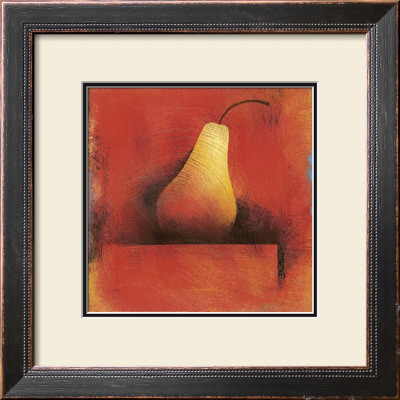Pear On Red by Claudio Furlan Pricing Limited Edition Print image