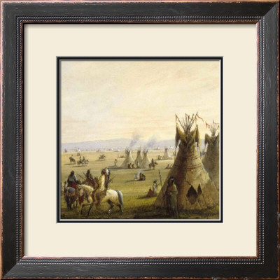 Indian Camps by Alfred Jacob Miller Pricing Limited Edition Print image