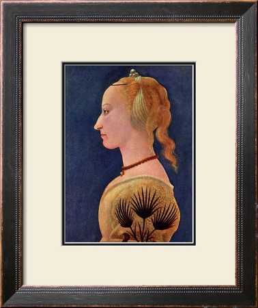 Portrait Einer Dame In Gelb by Alesso Baldovinetti Pricing Limited Edition Print image