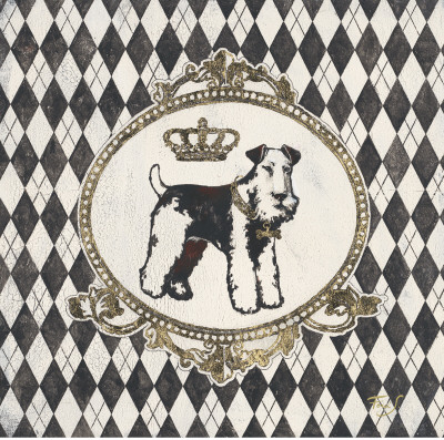 Harlequin Schnauzer by Stefania Ferri Pricing Limited Edition Print image