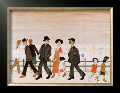 On The Promenade by Laurence Stephen Lowry Pricing Limited Edition Print image