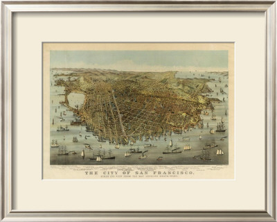 San Francisco Birds Eye View, C.1878 by Charles R. Parsons Pricing Limited Edition Print image