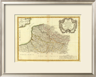 Flandre Francoise, Artois, Picardie, Boulenois, C.1785 by Rigobert Bonne Pricing Limited Edition Print image