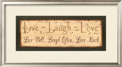 Live, Laugh, Love by Kim Klassen Pricing Limited Edition Print image