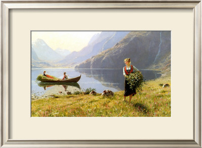 Norweigian Viking Fjord Western Norway by Hans Andreas Dahl Pricing Limited Edition Print image
