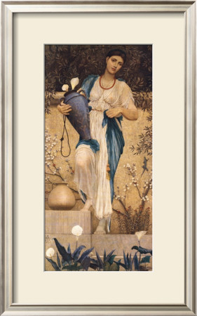 Woman With Lilies by Thomas Armstrong Pricing Limited Edition Print image
