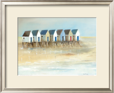Beach Cabins I by Jean Jauneau Pricing Limited Edition Print image