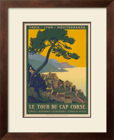 Paris-Lyon-Mediterranee Railway, Le Tour Du Cap Corse by Roger Broders Pricing Limited Edition Print image