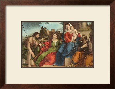 Holy Family, Venice by Palma Il Vecchio Pricing Limited Edition Print image