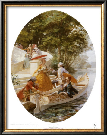 Boating Party by Maurice Leloir Pricing Limited Edition Print image