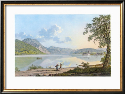 The Lake Traunsee by Jakob Alt Pricing Limited Edition Print image