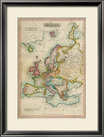 Europe, C.1820 by John Melish Pricing Limited Edition Print image