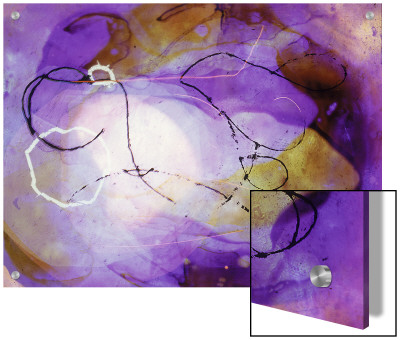 Abstract Image In Purple And White by D.R. Pricing Limited Edition Print image