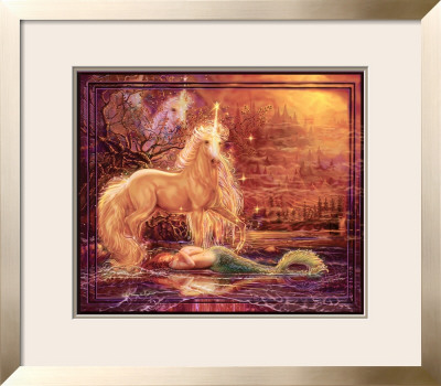 The Mermaid And Unicorn by Steve Roberts Pricing Limited Edition Print image