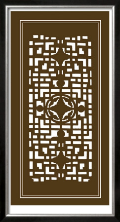 Shoji Screen In Brown Iv by Vision Studio Pricing Limited Edition Print image