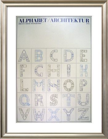 Alphabet Architektur by J.D. Steingruber Pricing Limited Edition Print image
