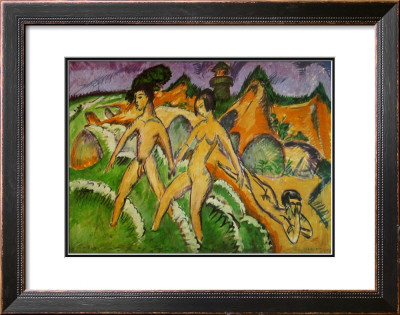Nude Walking Into The Sea, 1912 by Ernst Ludwig Kirchner Pricing Limited Edition Print image