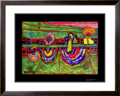 Downtownlane, C.1971 by Friedensreich Hundertwasser Pricing Limited Edition Print image