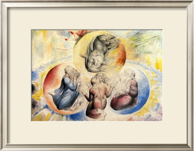 St. Jean Joins Dante And Beatrice by William Blake Pricing Limited Edition Print image