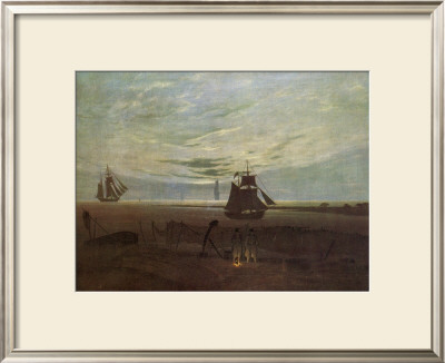 Evening By The Baltic by Caspar David Friedrich Pricing Limited Edition Print image