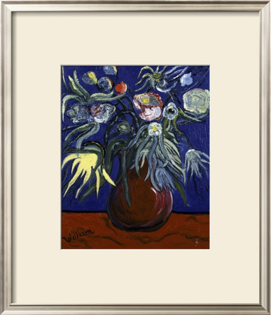 Flowers By Moonlight by William W. Huggin Pricing Limited Edition Print image