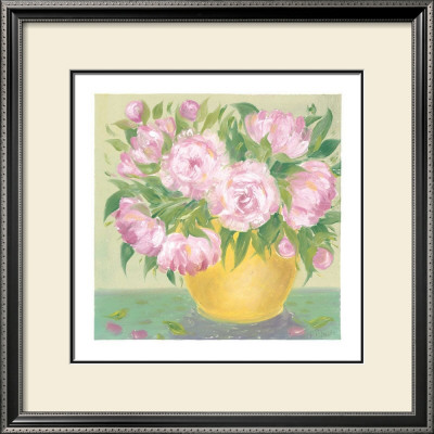 Yellow Vase Peonies I by Patricia Roberts Pricing Limited Edition Print image