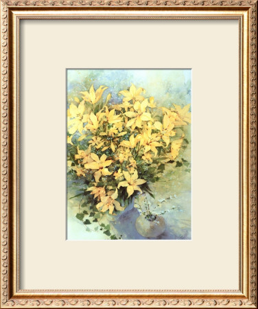 Yellow Lilies by Shirley Felts Pricing Limited Edition Print image