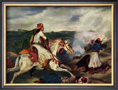Sce`Ne De La Guerre En Gre`Ce by Eugene Delacroix Pricing Limited Edition Print image