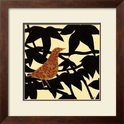 Ornate Bird On Black Branch by Norman Wyatt Jr. Pricing Limited Edition Print image