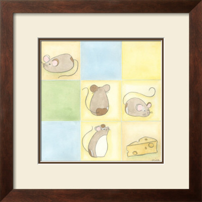 Tic-Tac Mice In Blue by Erica J. Vess Pricing Limited Edition Print image