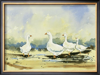 Geese In Winter by Jennifer Dennis Pricing Limited Edition Print image