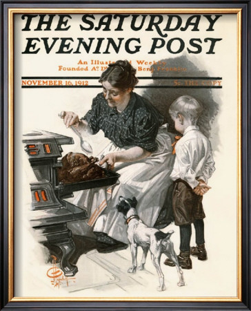 Basting The Turkey, C.1912 by Joseph Christian Leyendecker Pricing Limited Edition Print image