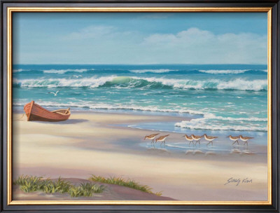 Sandpiper March Ii by Sung Kim Pricing Limited Edition Print image