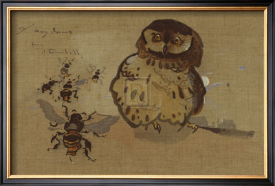 Owl And Bee by Joseph Crawhall Pricing Limited Edition Print image