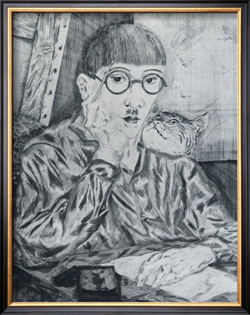 Autoportrait, C.1917 by Tsuguharu Foujita Pricing Limited Edition Print image