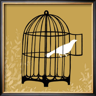 Birdcage Silhouette Ii by Erica J. Vess Pricing Limited Edition Print image